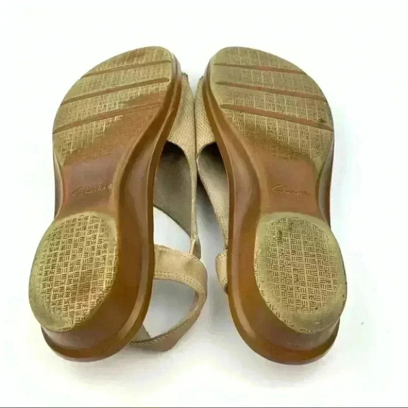 Clarks collection sandals size 8 39 tan suede - Picture 7 of 12